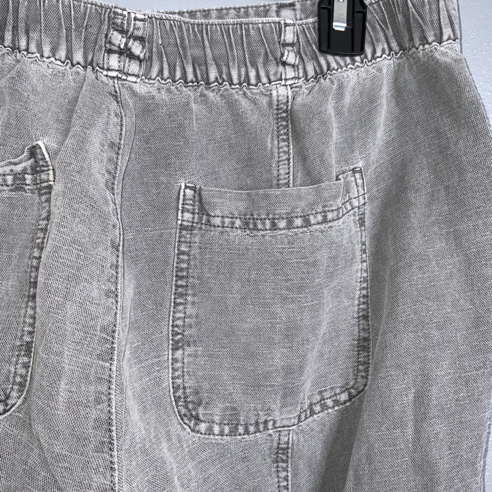 C&C California Gray Women’s Linen Blend Joggers Casual Pants Large - Picture 7 of 10